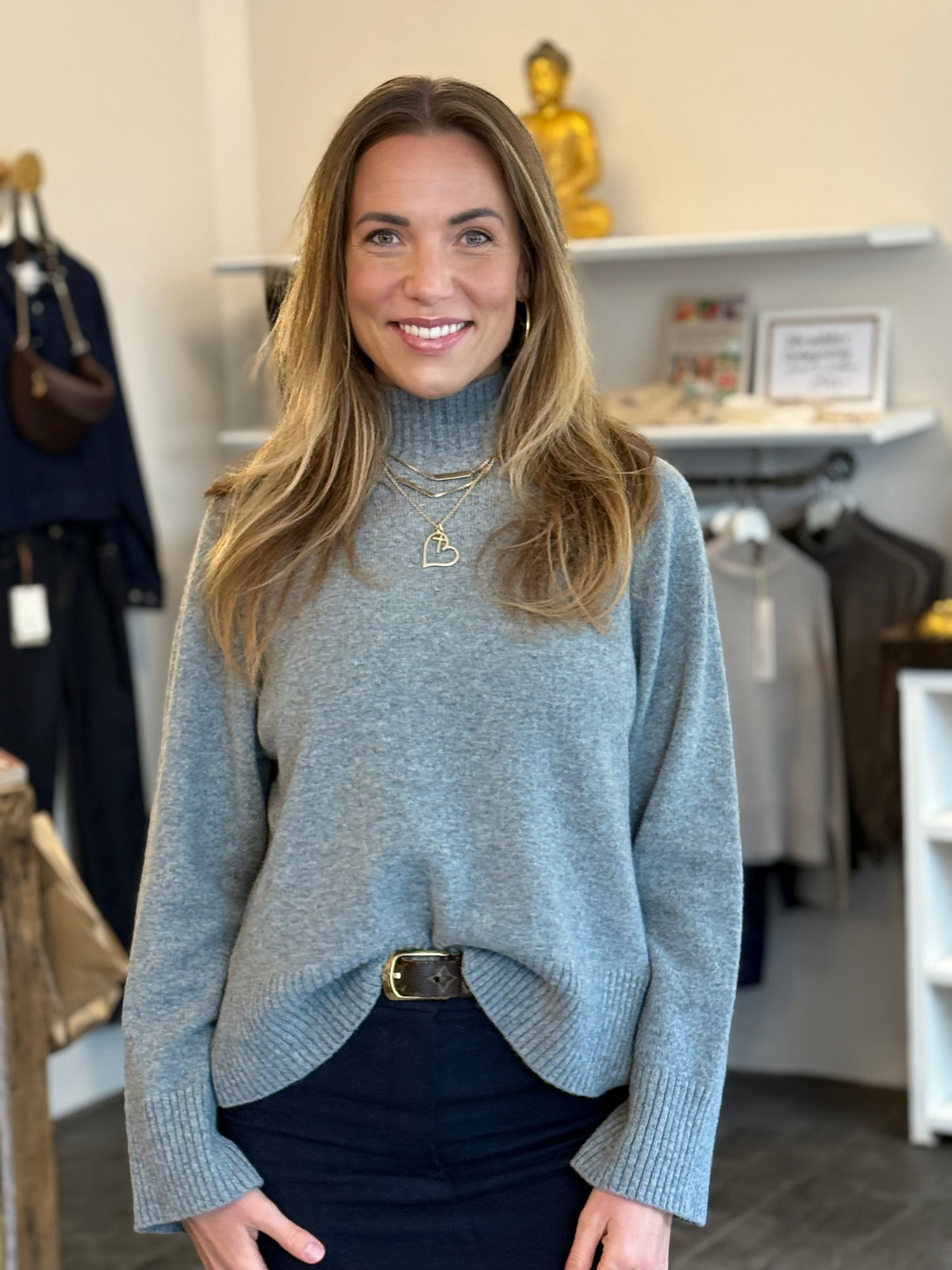 SibinLinnebjerg | Bluse | Gemma | Cashmere Wool | Lys grå