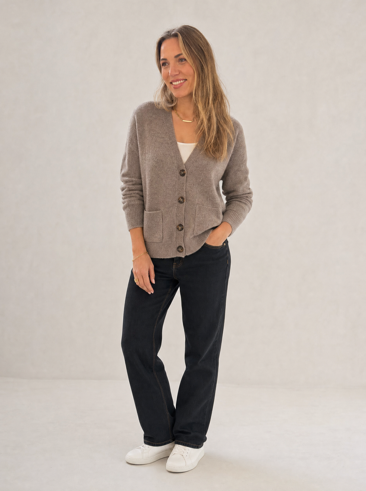 SibinLinnebjerg | Cardigan | Carole | Grå