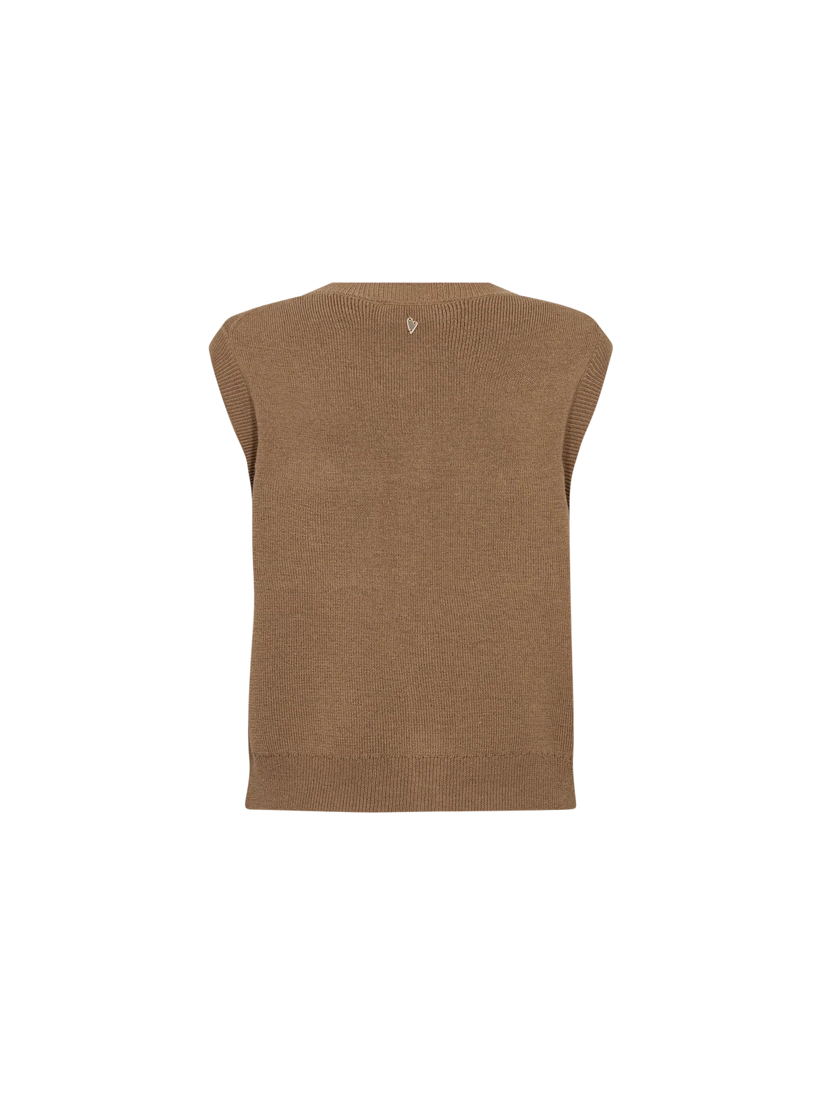 Mos Mosh Knit Vest | MMAyana Wool | Dark Camel