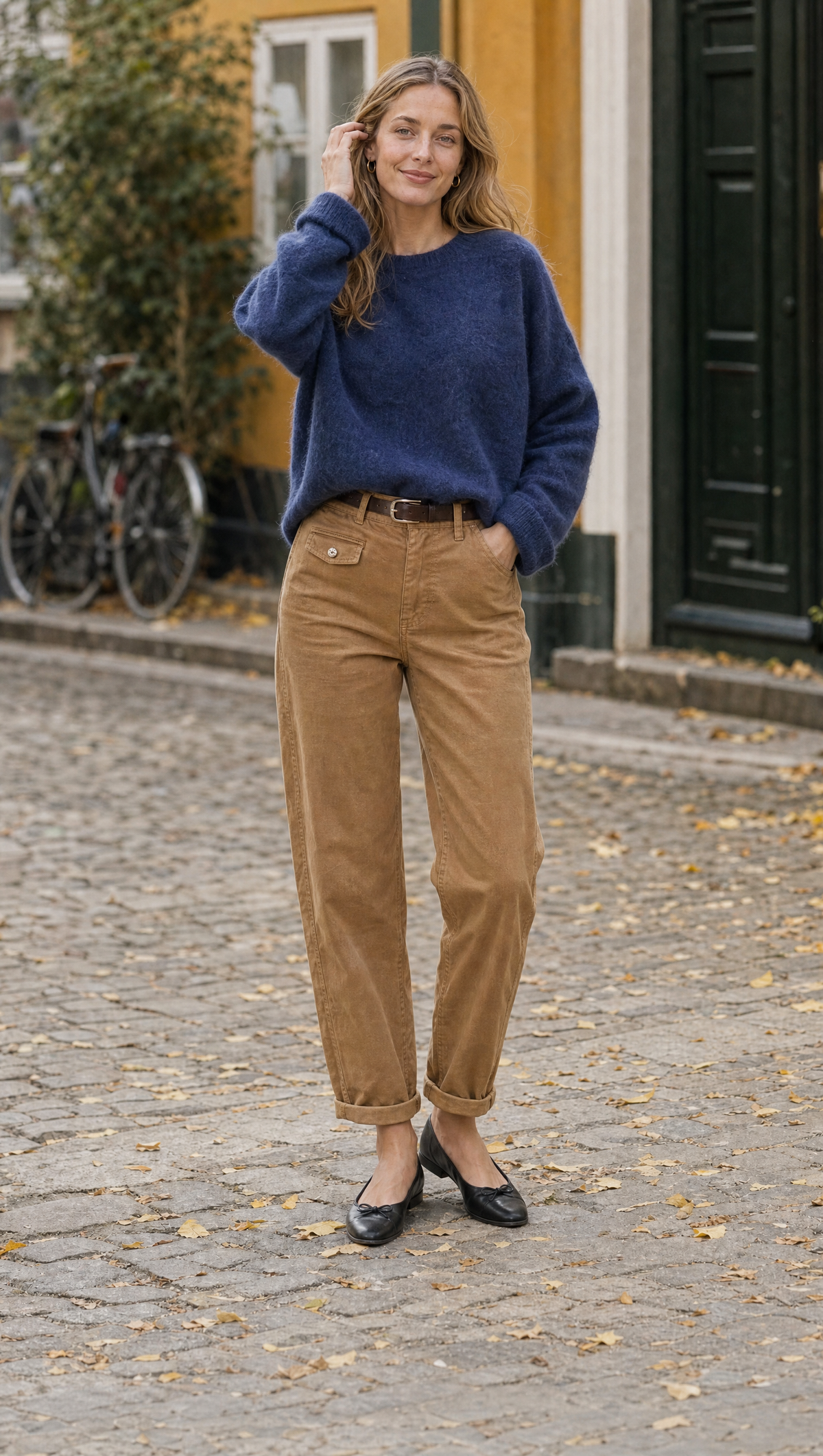 Mos Mosh | Bukser | MMAymen Len Pant | Bomuld | Dark Camel