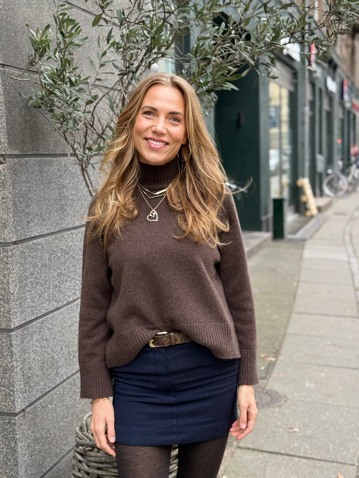SibinLinnebjerg | Bluse | Gemma | Cashmere Wool | Brown