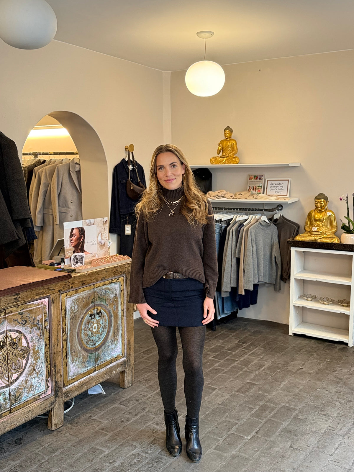 SibinLinnebjerg | Bluse | Gemma | Cashmere Wool | Brown