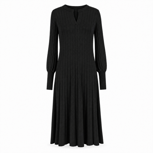 SibinLinnebjerg | Kjole | Franny | Merino | Sort