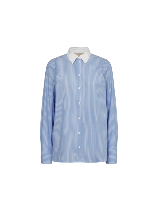 Mos Mosh Shirt | MMTayla Stripe | Hydrangea