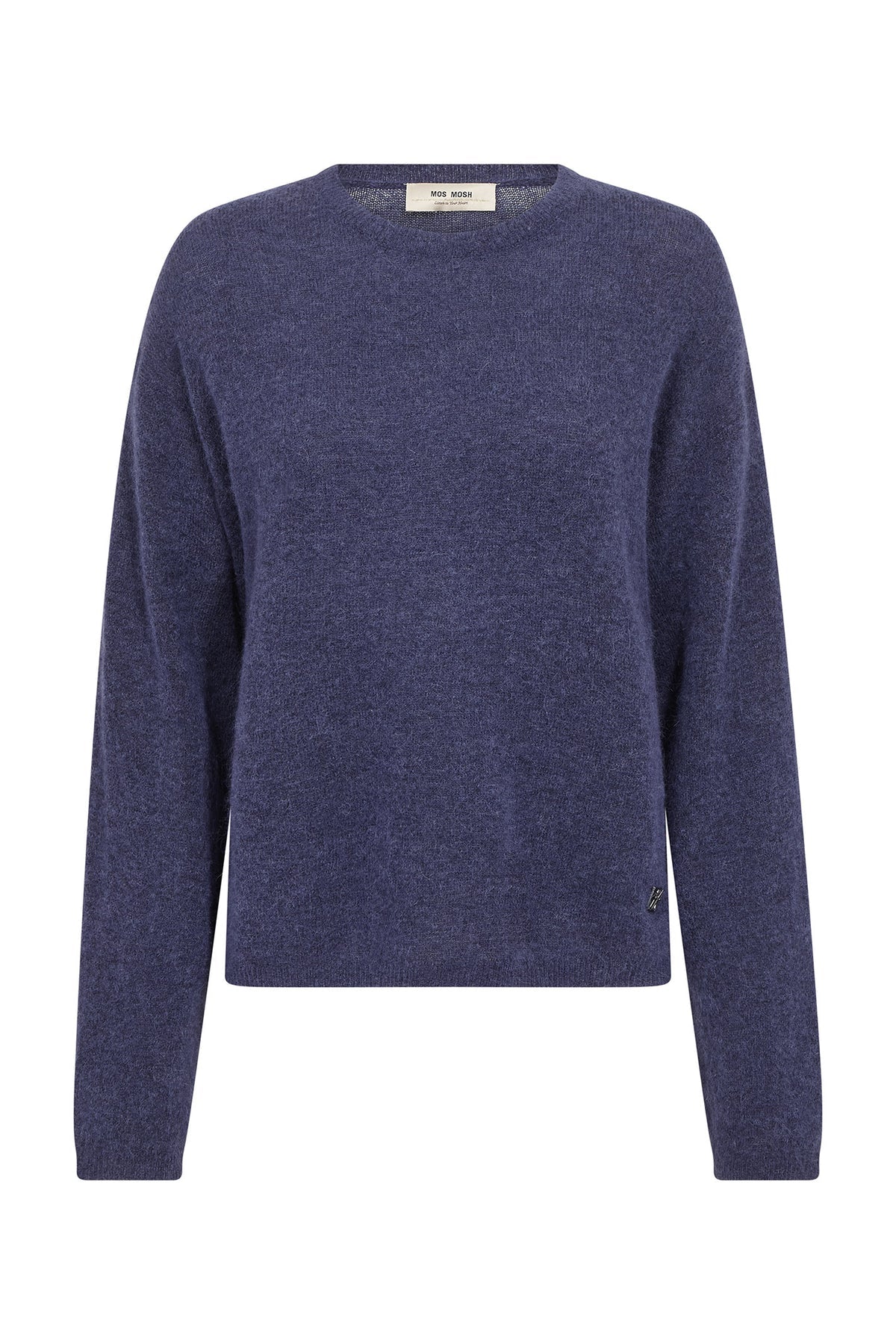 Mos Mosh Strik | MMMape O-Neck Knit | Crown Blue