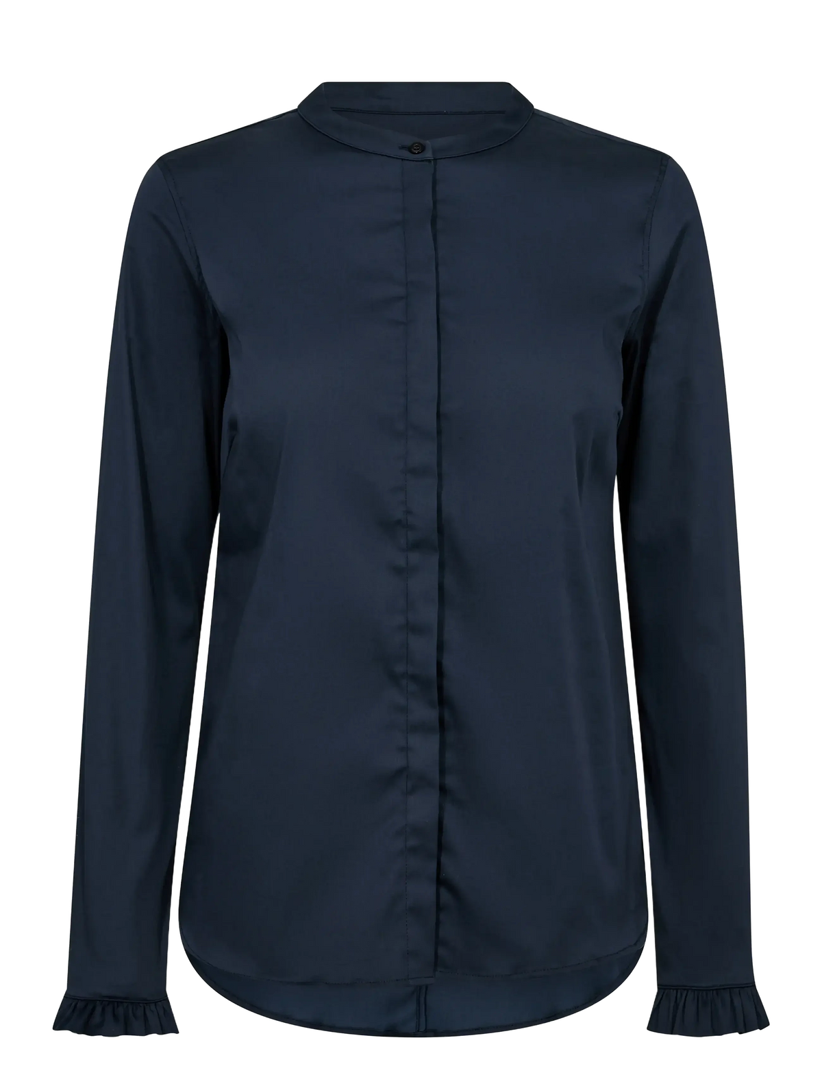 Mos Mosh Skjorte | MMTina Jersey Shirt | Crown Blue