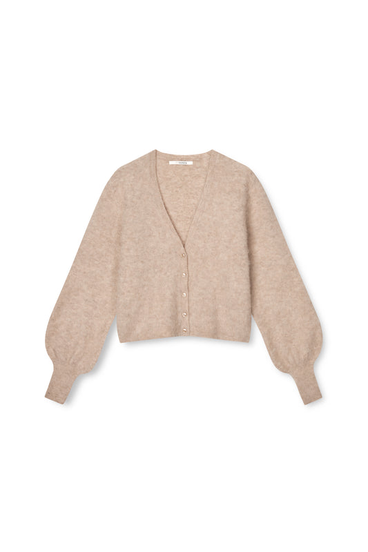 SibinLinnebjerg Cardigan | Audry | Light Melange Sand