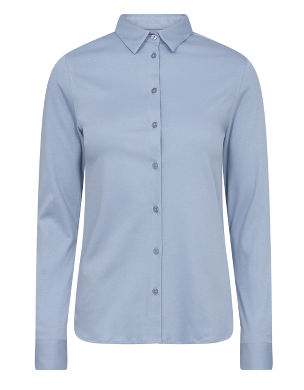 Mos Mosh Skjorte |MMTina Jersey Shirt |Lyseblå