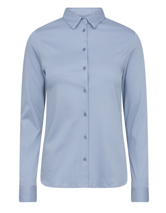 Mos Mosh Skjorte |MMTina Jersey Shirt |Lyseblå
